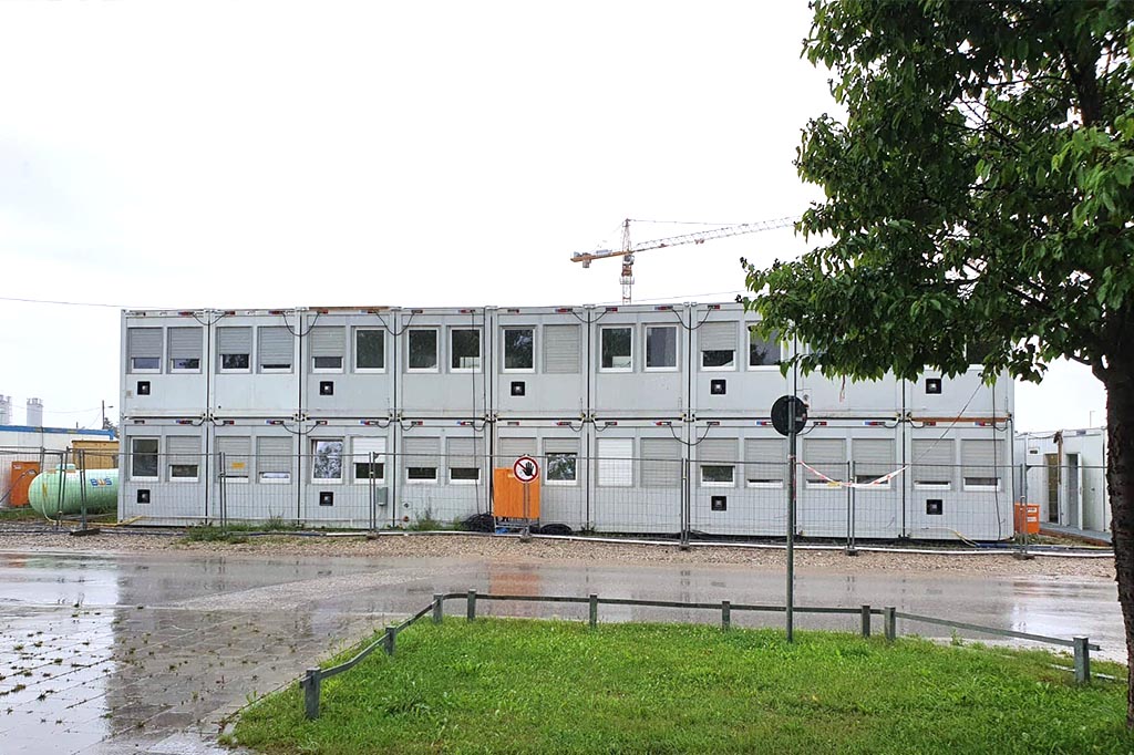 Containerversorgung in der Münchener Messestadt Riem